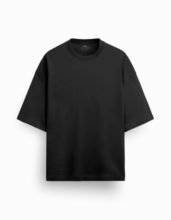 Eclipse Black Men Oversized Tee - Image 4