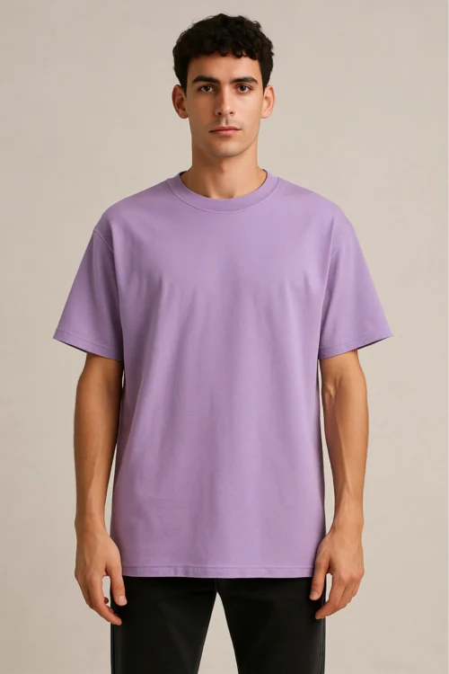Lavender Men Oversized Tshirt