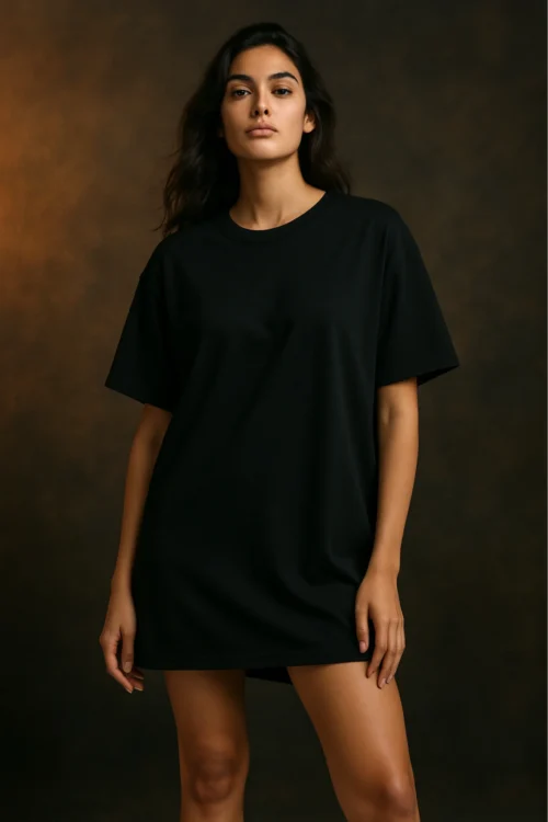 Black Women Oversized Tshirt