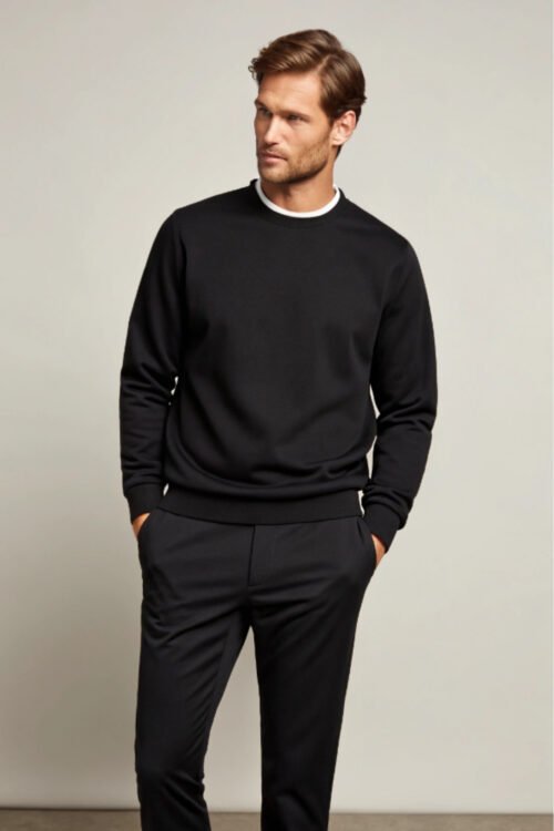 Black Men Casuals Sweatshirt