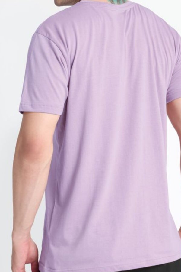 Lavender Men Regular Fit Tshirt - Image 3
