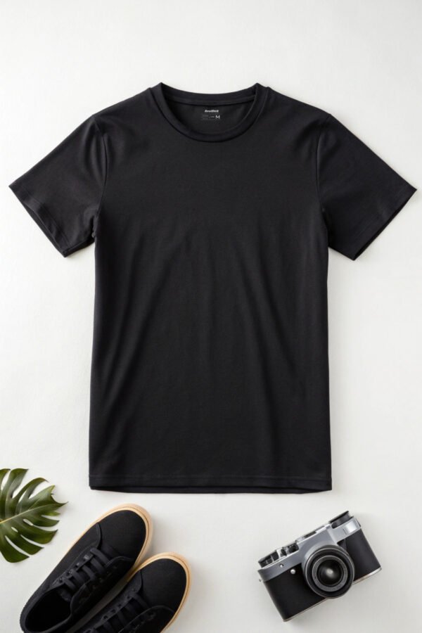 Black Women Regular Fit Tshirt - Image 7