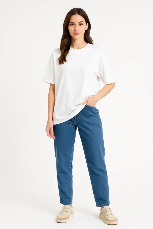 White Women Oversized Tshirt