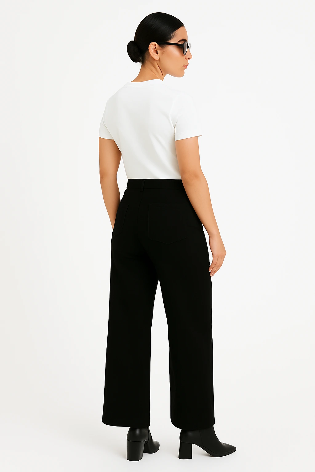Resillie8 White Women’s Regular Fit T-Shirt featuring a soft cotton-polyester blend, ribbed neckline, and straight-cut hem, offering a breathable, timeless design for everyday comfort and style.