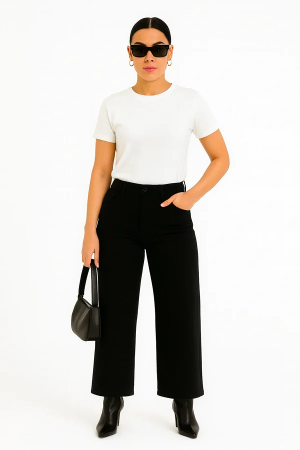 Resillie8 White Women’s Regular Fit T-Shirt featuring a soft cotton-polyester blend, ribbed neckline, and straight-cut hem, offering a breathable, timeless design for everyday comfort and style.