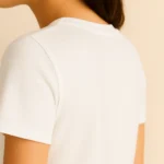 White Women Regular Fit Tshirt - Image 2