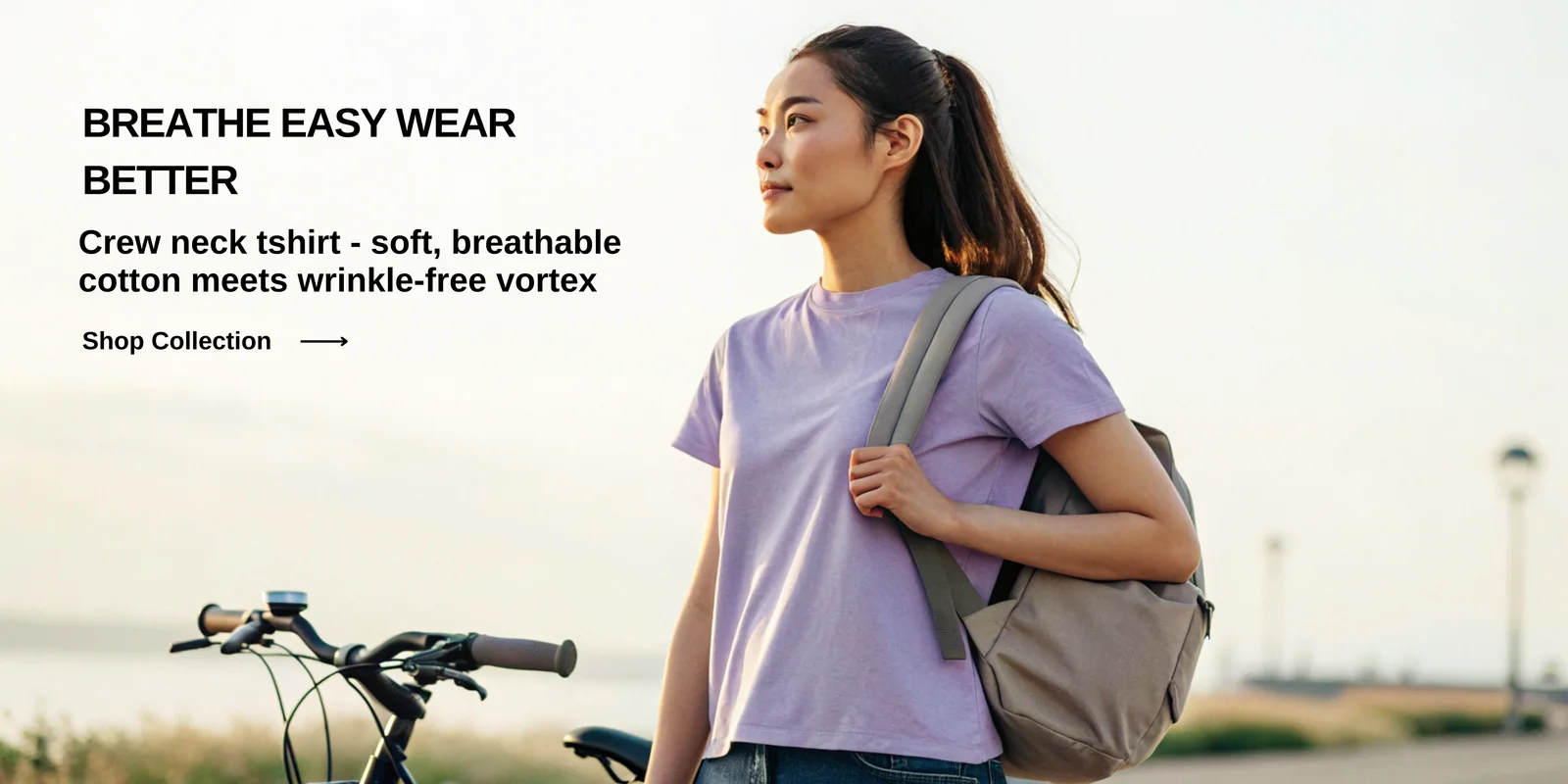 Breath easy and wear better with this crew neck t-shirt, crafted from soft, breathable cotton and featuring wrinkle-free Vortex technology for ultimate comfort and durability.