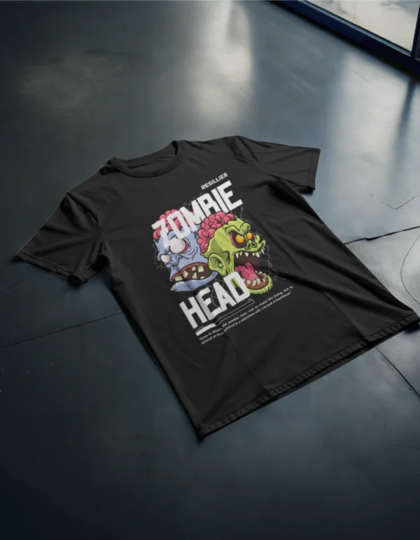 Zombie Head Regular Fit T-shirt - Image 2