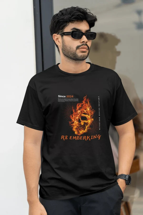 Bold, fierce, and unapologetically original—Resillie8 merges streetwear attitude with raw symbolism in its Burning Skulldrop. The flaming skull represents resilience, transformation, and the fire within—a perfect match for the brand’s spirit of reinvention and rebellion. This design isn’t just fashion—it’s a statement.