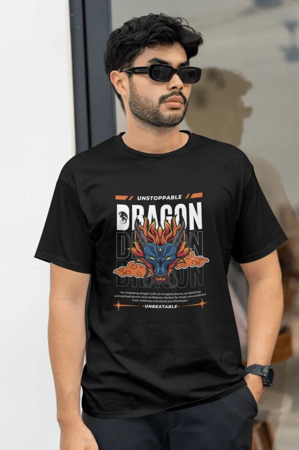 An imposing dragon with an arrogant stance, symbolizing unmatched power and confidence. Perfect for those who embrace their boldness and stand out effortlessly.