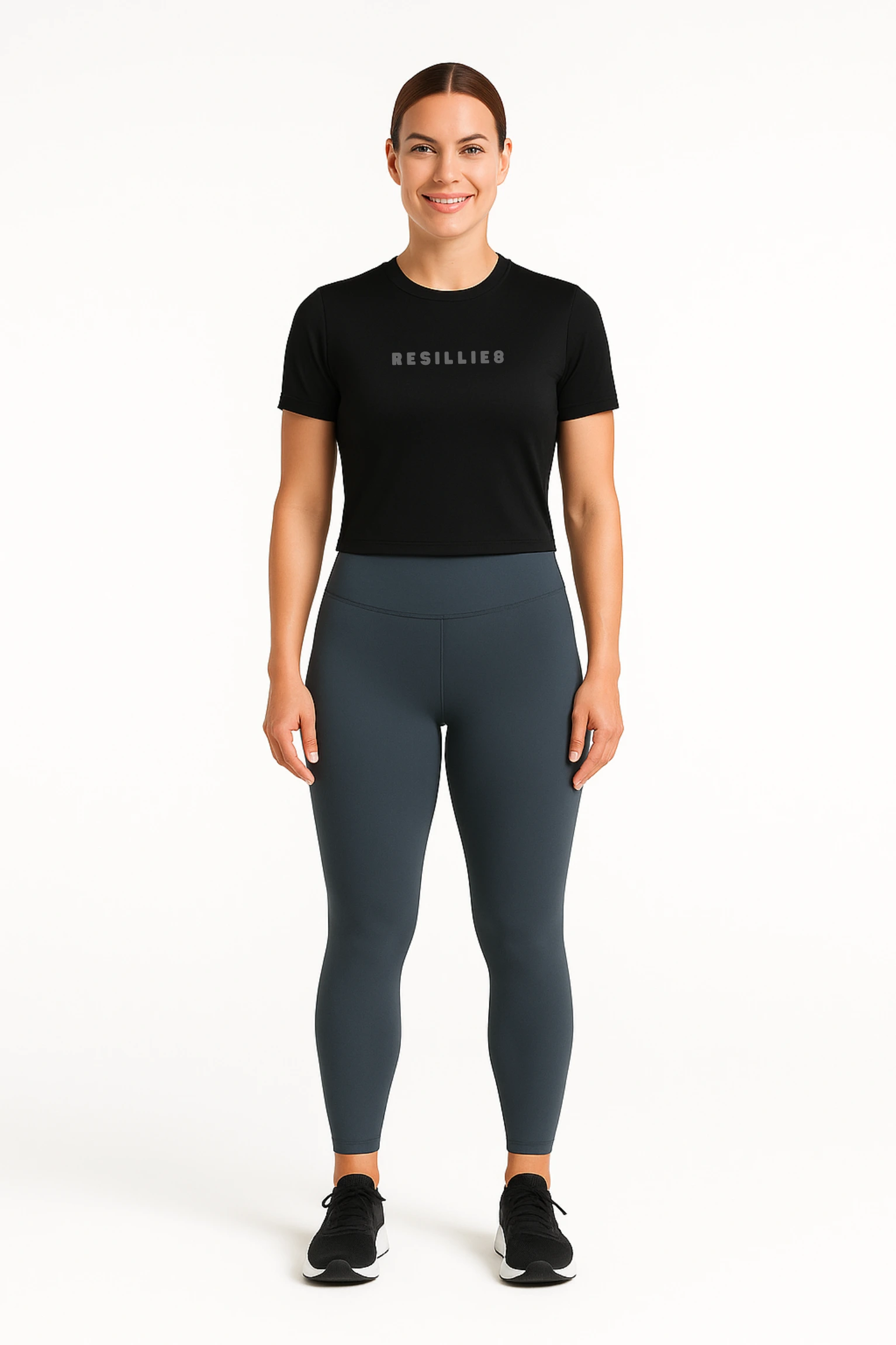 Black Compression Dry Fit Sports Tshirt - Image 2