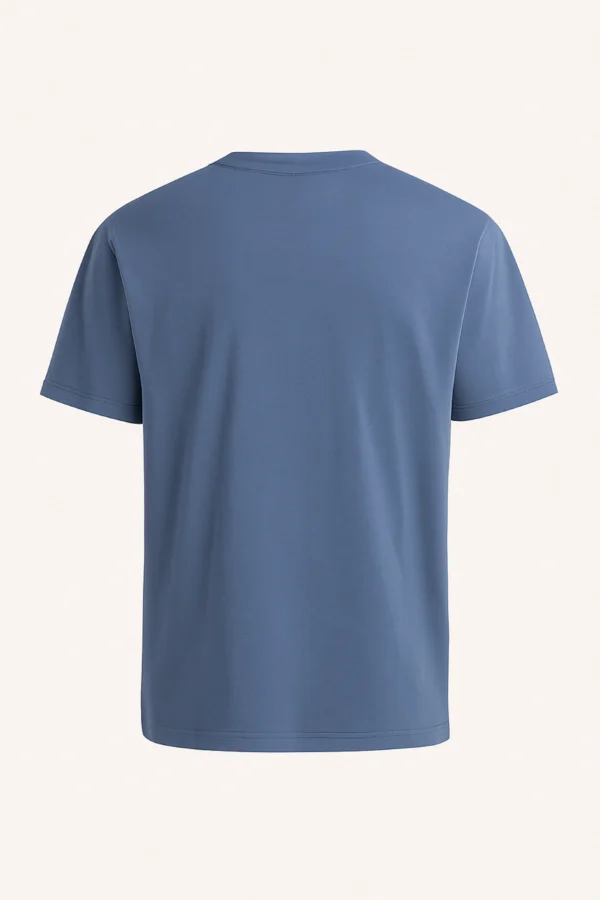 Grey Blue Women Regular Fit Tshirt - Image 6