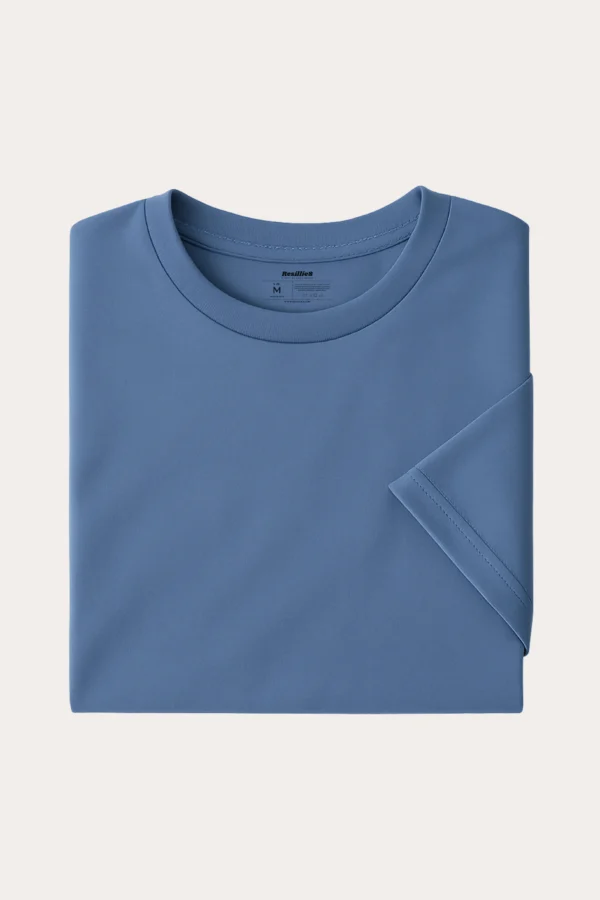 Grey Blue Women Regular Fit Tshirt - Image 7