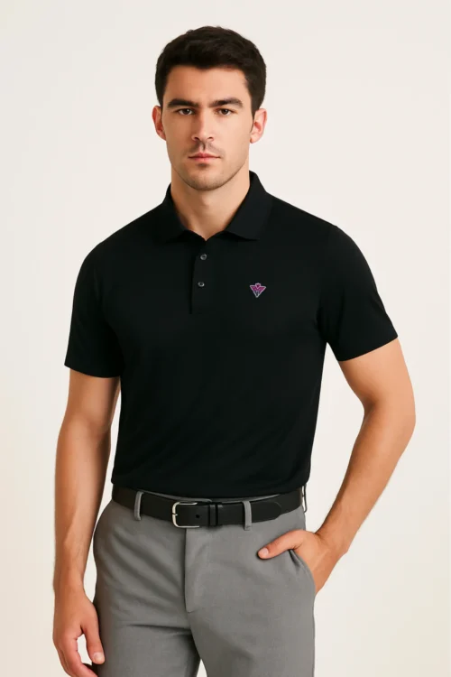 Black Men Polo Tshirt