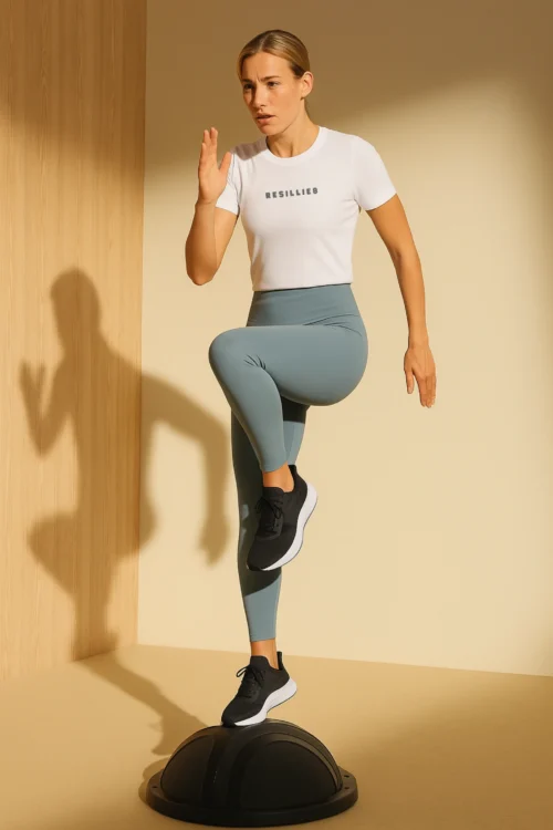 Women White Compression Dry Fit Sports Tshirt