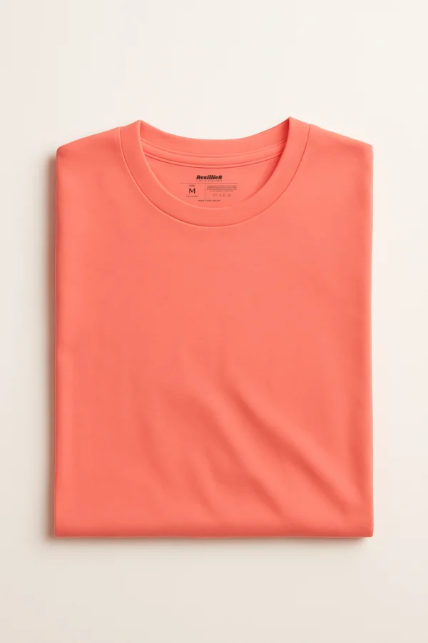 Peach Women Regular Fit Tshirt - Image 4
