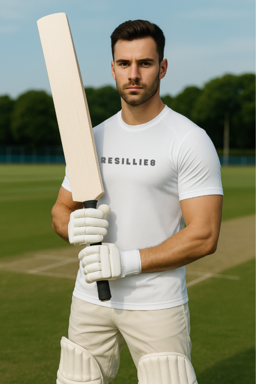 White Compression Dry Fit Sports Tshirt