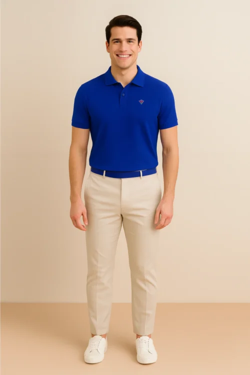 Royal Blue Men Polo Tshirt