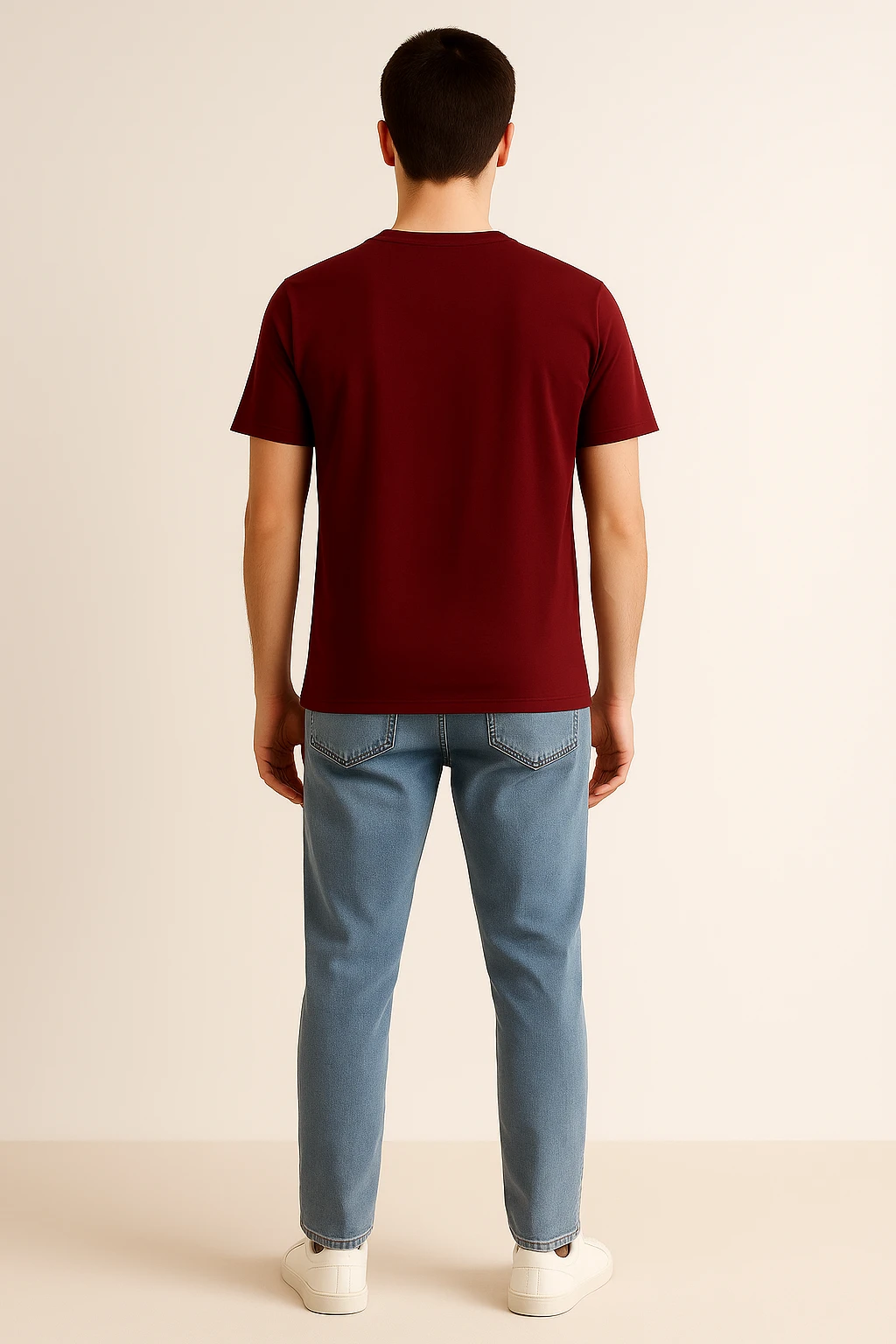 Wine Men Regular Fit Tshirt - Image 2