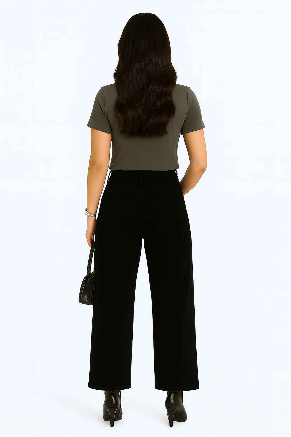 Grey Women Regular Fit Tshirt - Image 3