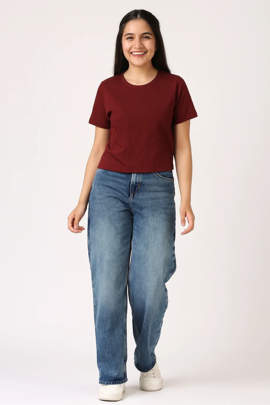 Wine Women Regular Fit Tshirt