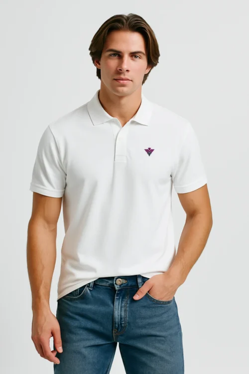 White Men Polo Tshirt