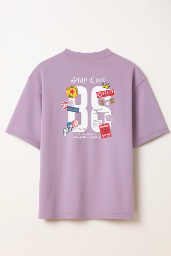 88 oversized t-shirt made from premium 240 GSM French Terry fabric, 52% cotton and 48% polyester blend, with bold graphic and relaxed fit