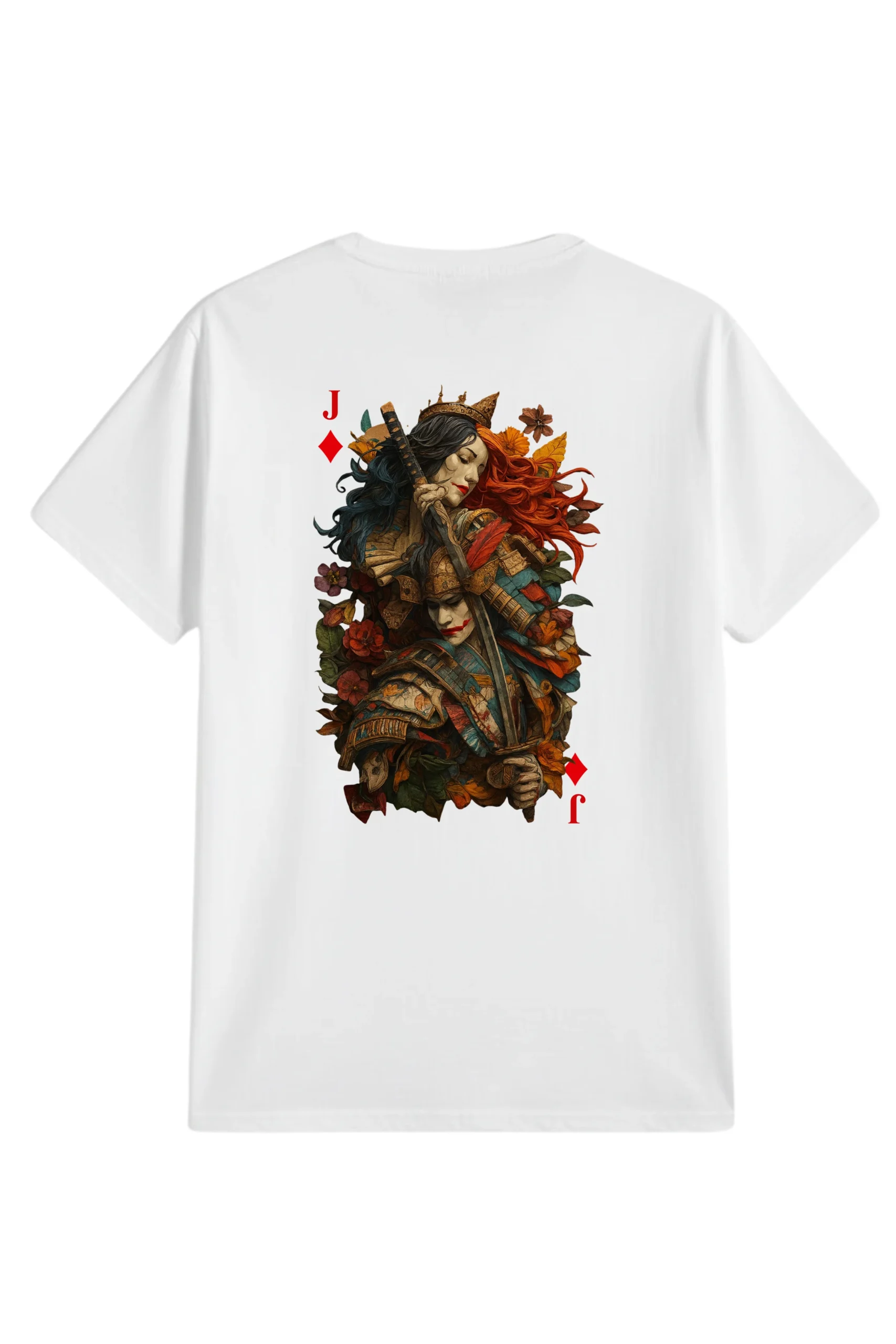 Ace of Diamond printed regular fit t-shirt made from soft 180 GSM single jersey cotton-poly blend fabric with breathable comfort and durable style