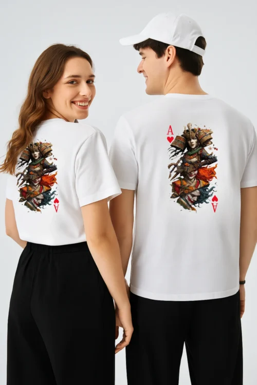 Ace of Hearts Printed Regular Fit Tshirt