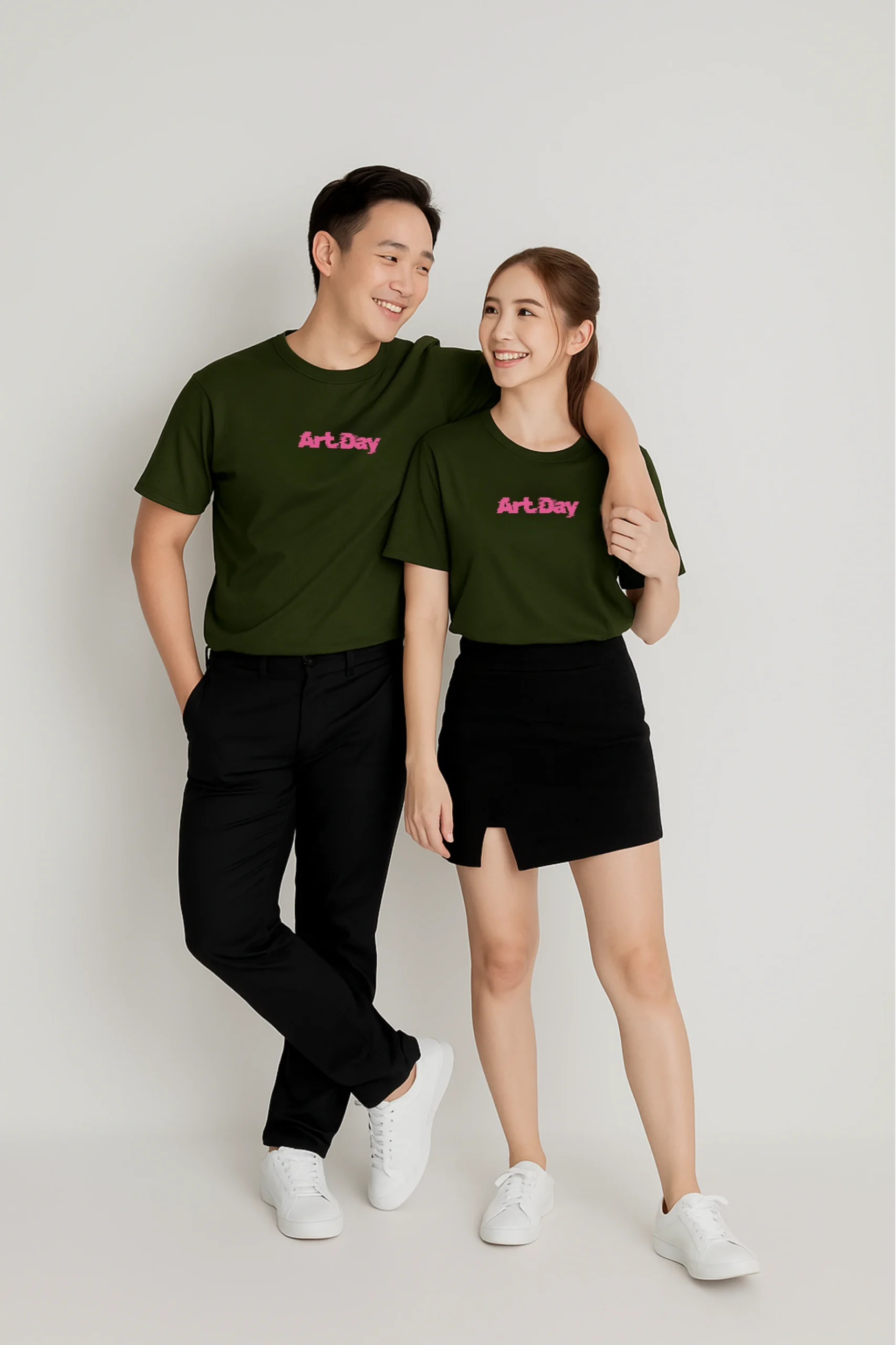 Art Day printed regular fit t-shirt made from soft 180 GSM single jersey cotton-poly blend fabric with breathable comfort and durable everyday style