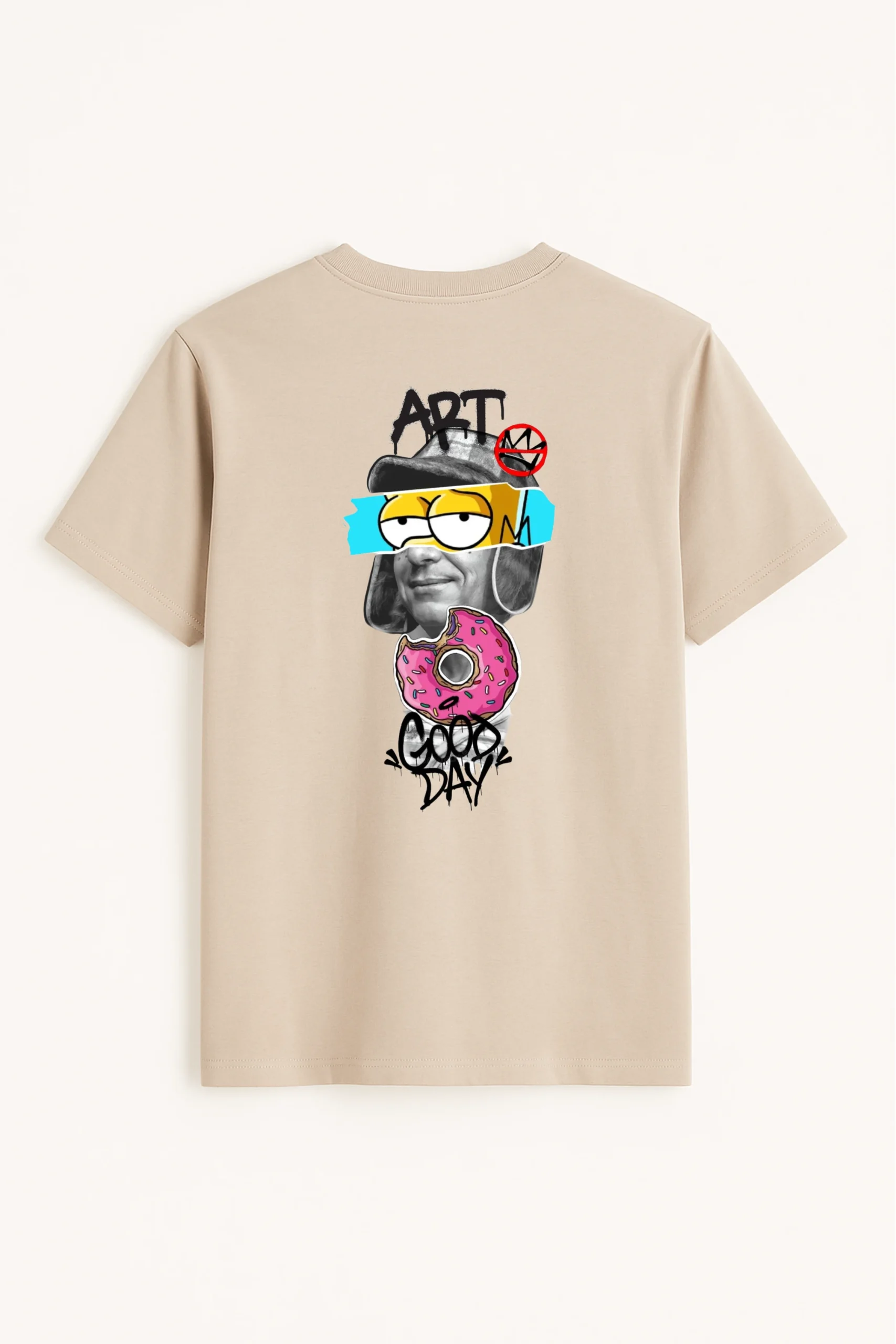 Art Day printed regular fit t-shirt made from soft 180 GSM single jersey cotton-poly blend fabric with breathable comfort and durable everyday style