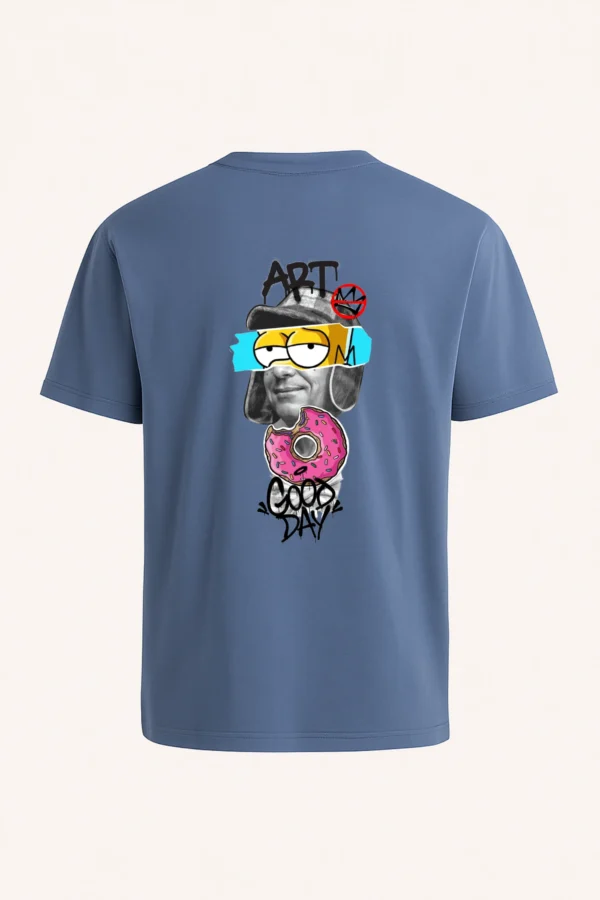 Art Day printed regular fit t-shirt made from soft 180 GSM single jersey cotton-poly blend fabric with breathable comfort and durable everyday style