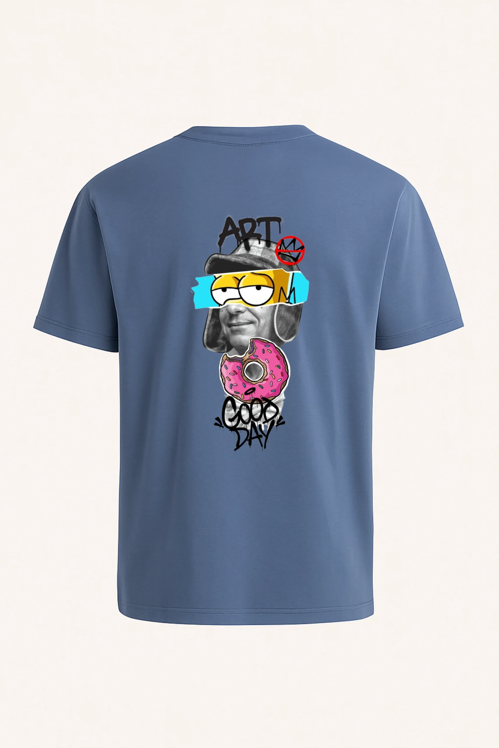 Art Day printed regular fit t-shirt made from soft 180 GSM single jersey cotton-poly blend fabric with breathable comfort and durable everyday style