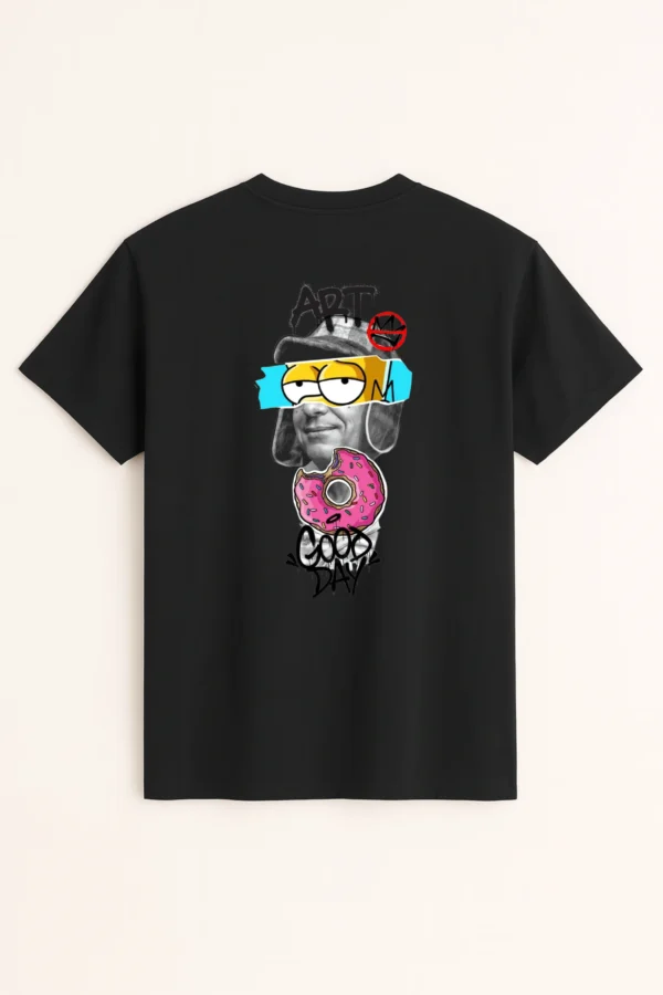Art Day printed regular fit t-shirt made from soft 180 GSM single jersey cotton-poly blend fabric with breathable comfort and durable everyday style
