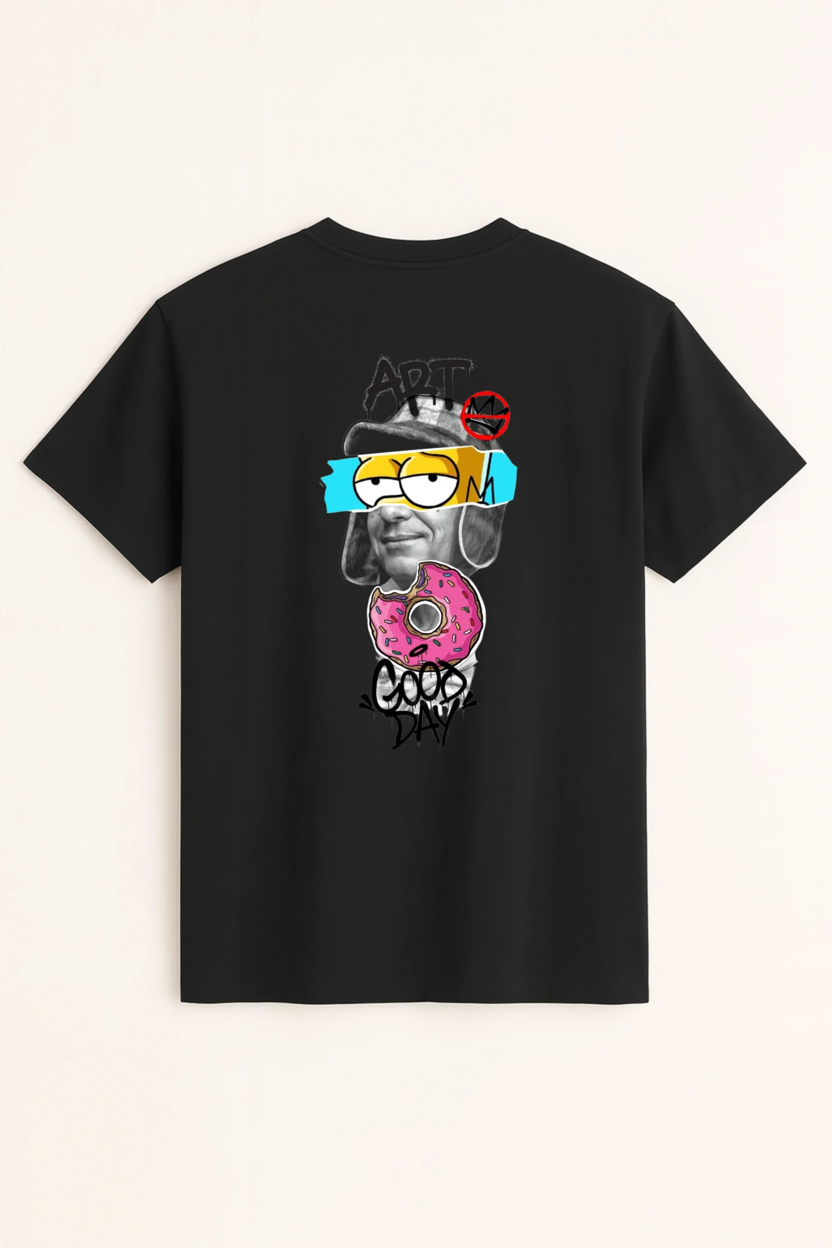 Art Day printed regular fit t-shirt made from soft 180 GSM single jersey cotton-poly blend fabric with breathable comfort and durable everyday style