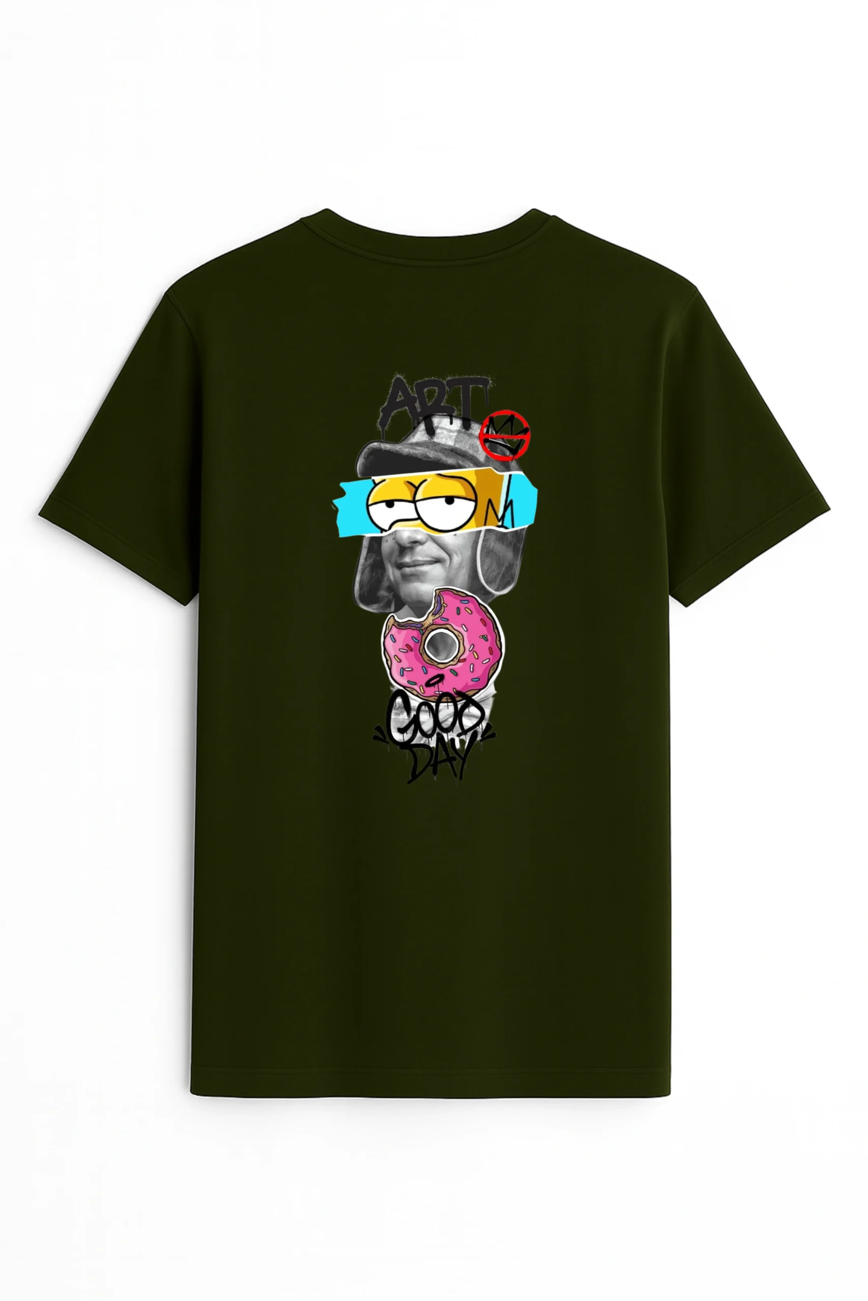 Art Day printed regular fit t-shirt made from soft 180 GSM single jersey cotton-poly blend fabric with breathable comfort and durable everyday style