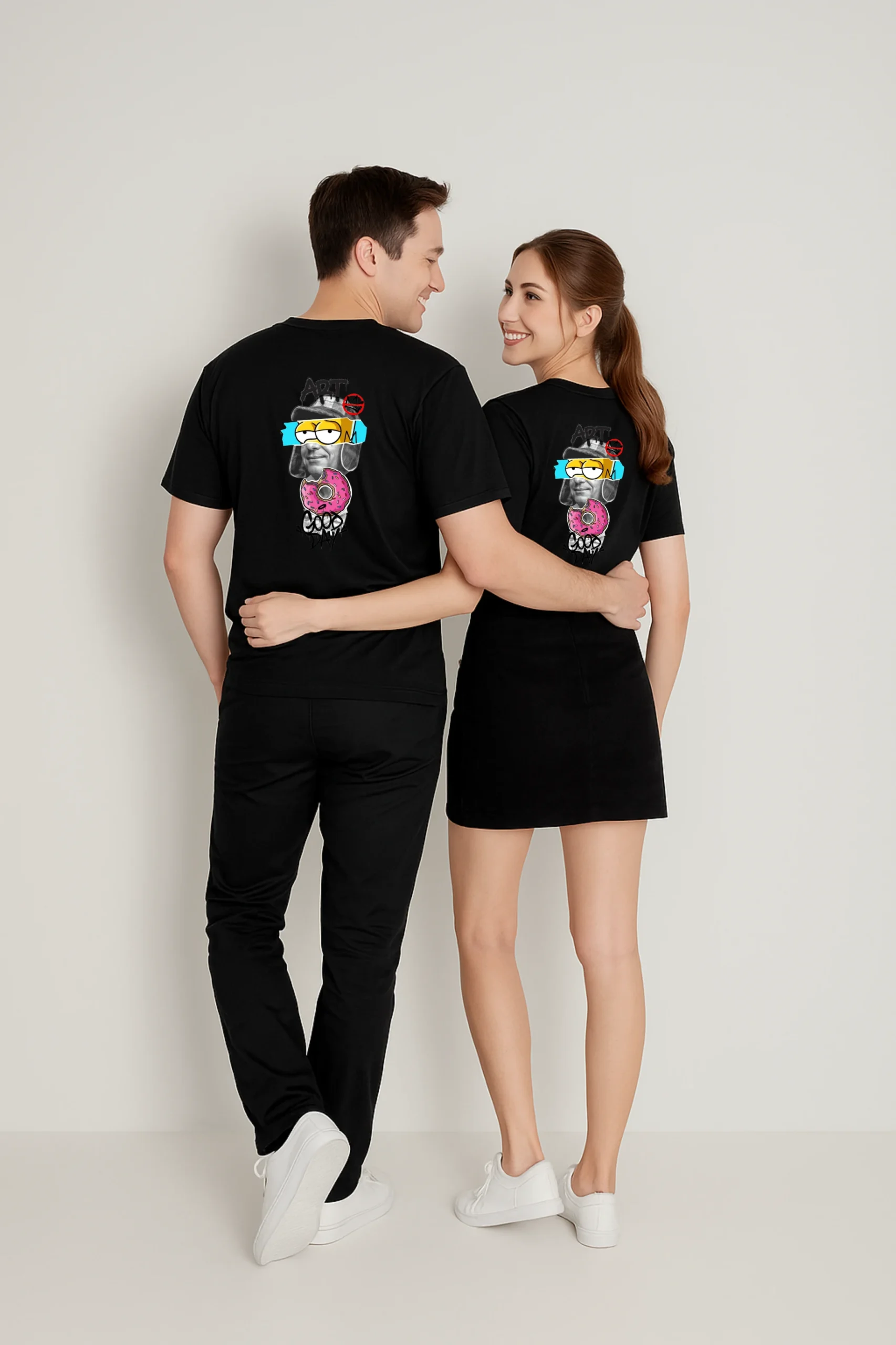 Art Day printed regular fit t-shirt made from soft 180 GSM single jersey cotton-poly blend fabric with breathable comfort and durable everyday style