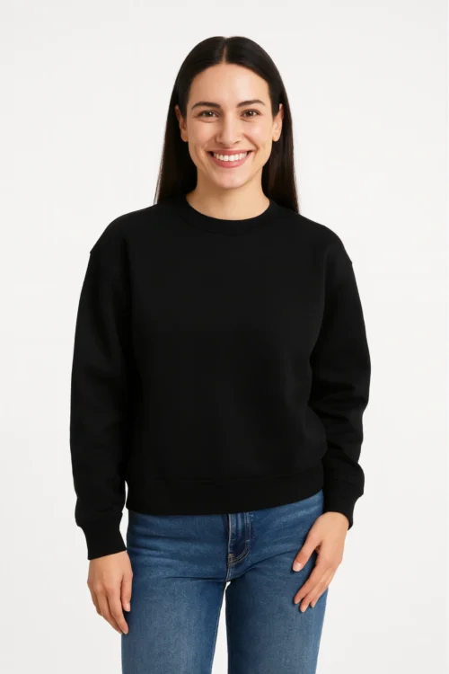 Black Women Casuals Sweatshirt
