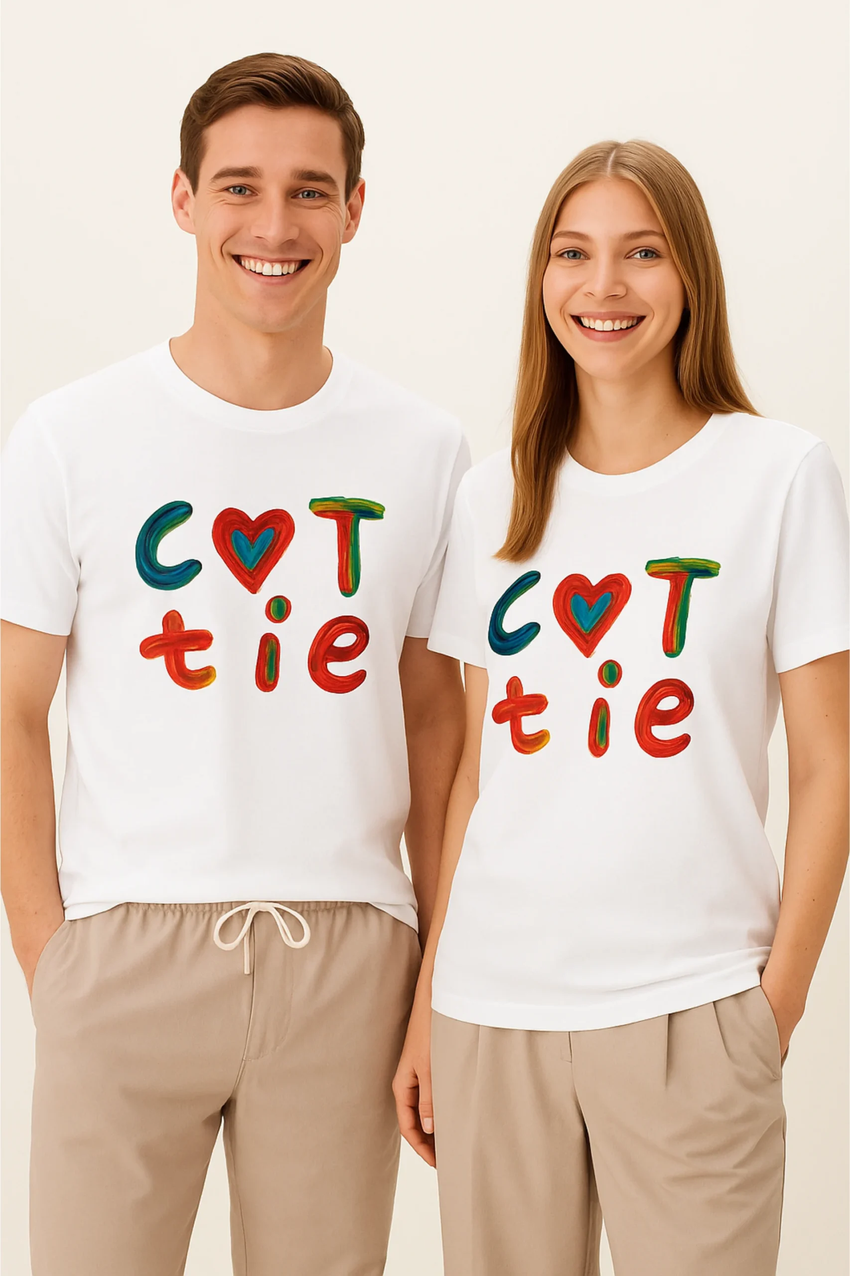 Cutie printed regular fit t-shirt made from soft 180 GSM single jersey cotton-poly blend fabric with breathable comfort and durable playful style