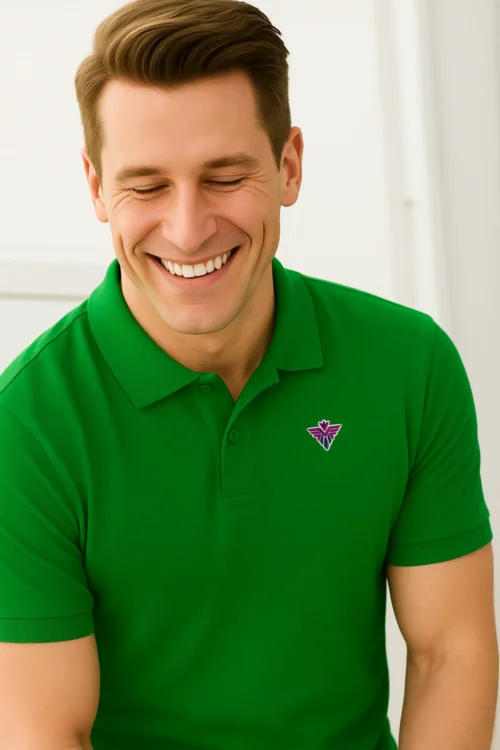 Parrot Green Men Polo Tshirt