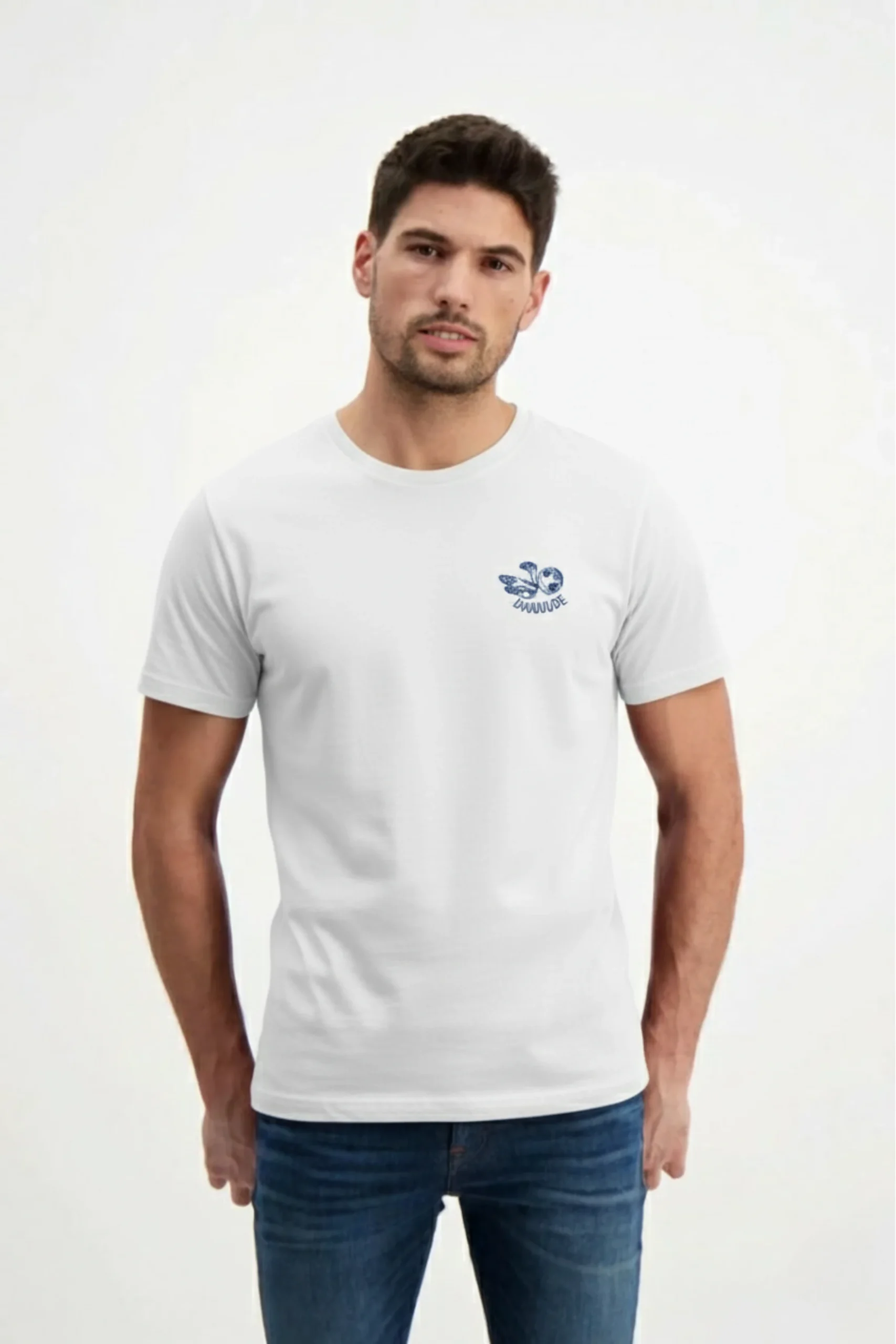 Turtle printed regular fit t-shirt made from soft 180 GSM single jersey cotton-poly blend fabric with breathable comfort and durable style