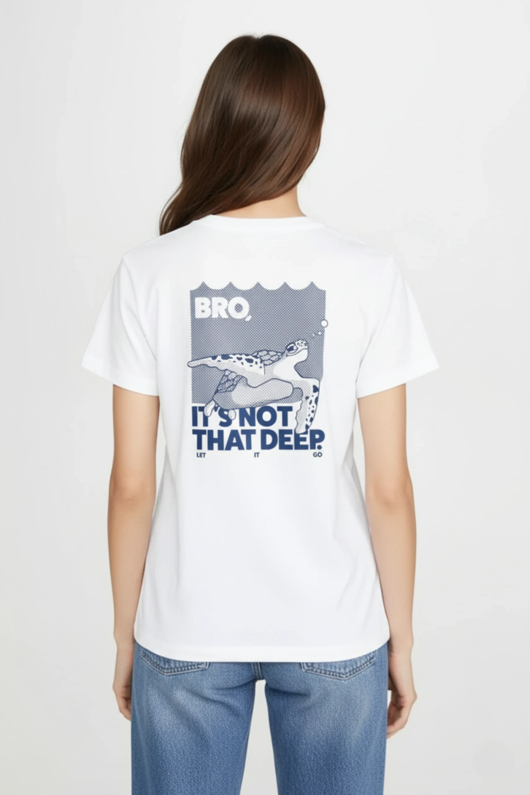 Turtle printed regular fit t-shirt made from soft 180 GSM single jersey cotton-poly blend fabric with breathable comfort and durable style