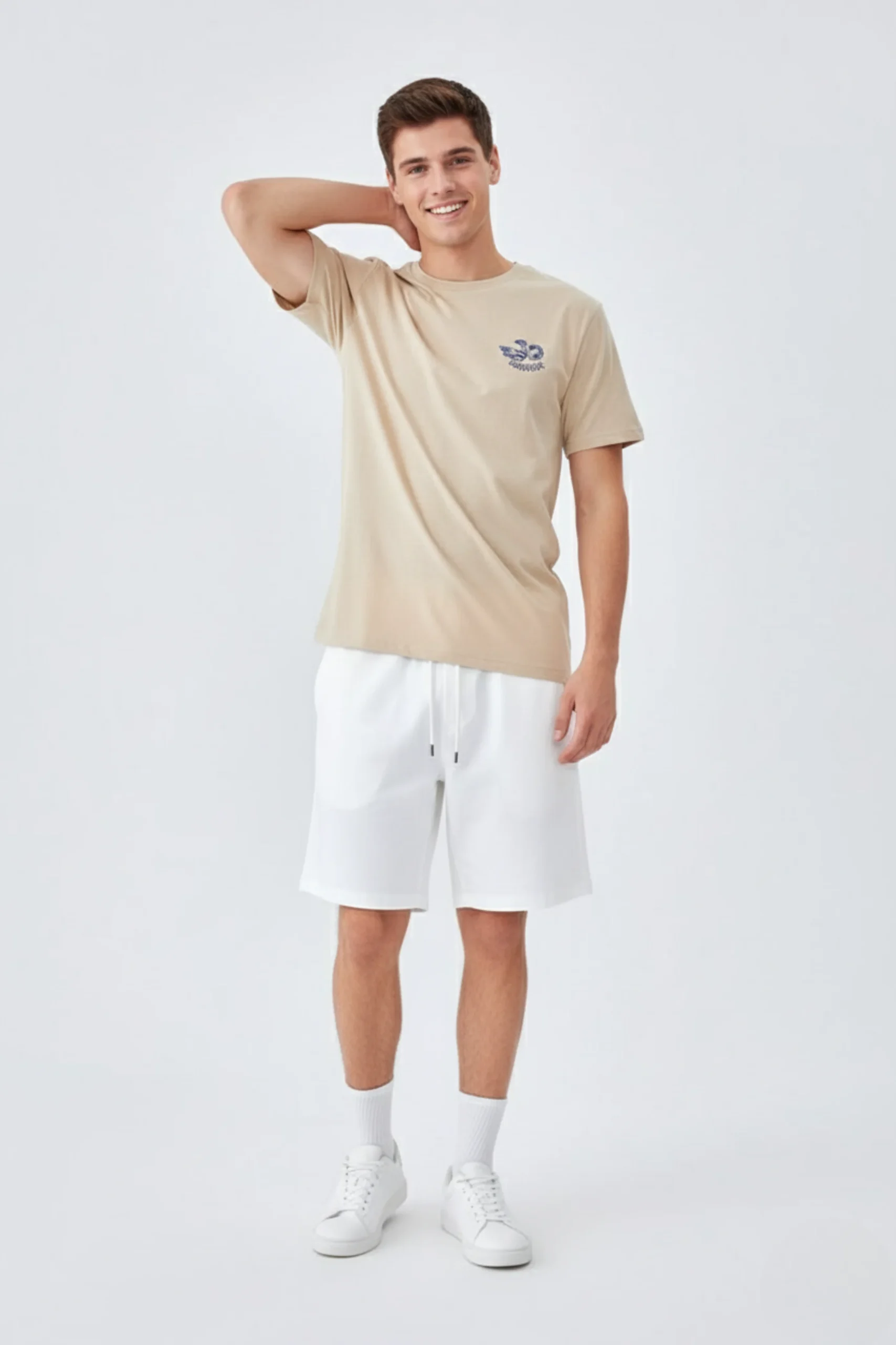 Turtle printed regular fit t-shirt made from soft 180 GSM single jersey cotton-poly blend fabric with breathable comfort and durable style